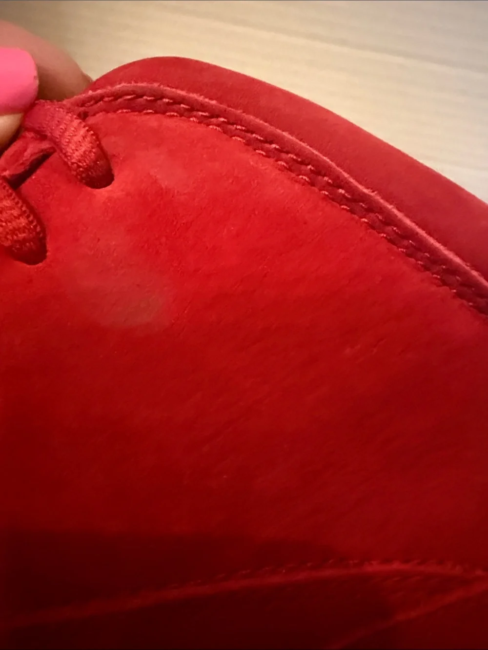 Men’s Lugz Men's leather Fringe Chukka Boots Lennox Red Sz 7.5